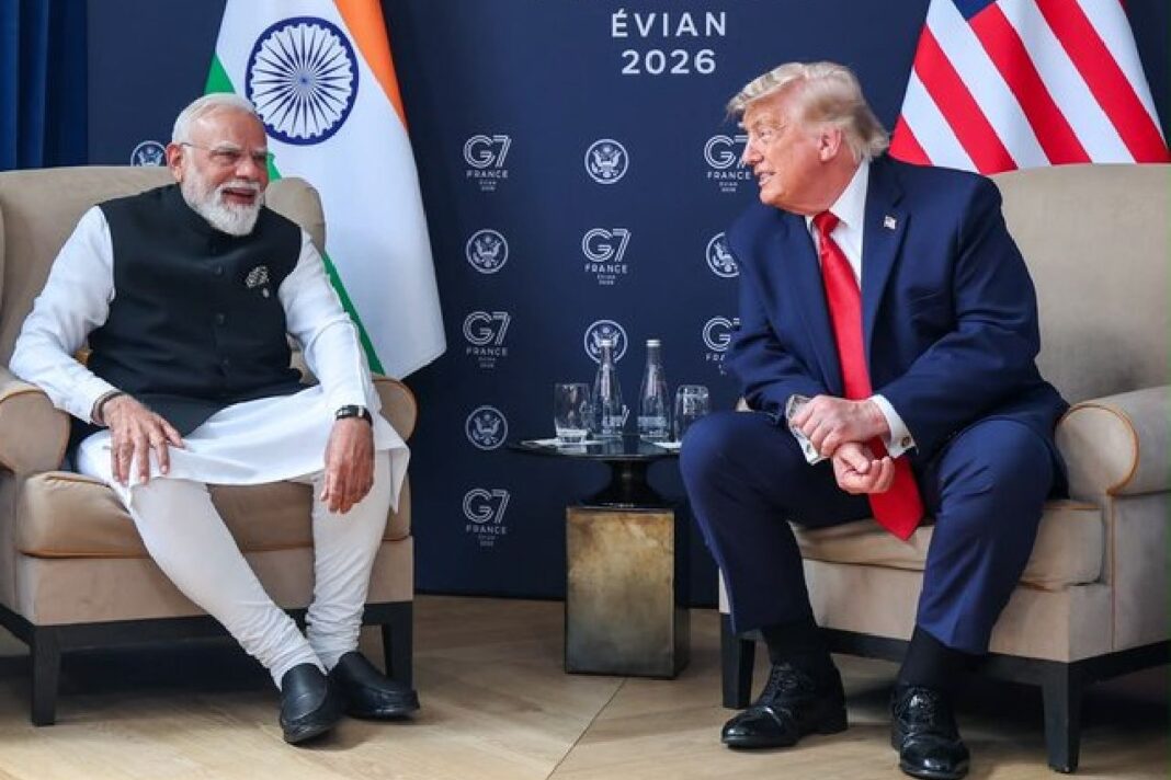 G7 समिट: पेरिस में पीएम मोदी और डोनाल्ड ट्रंप की 45 मिनट की अहम द्विपक्षीय मुलाकात G7 समिट में पीएम मोदी और डोनाल्ड ट्रंप