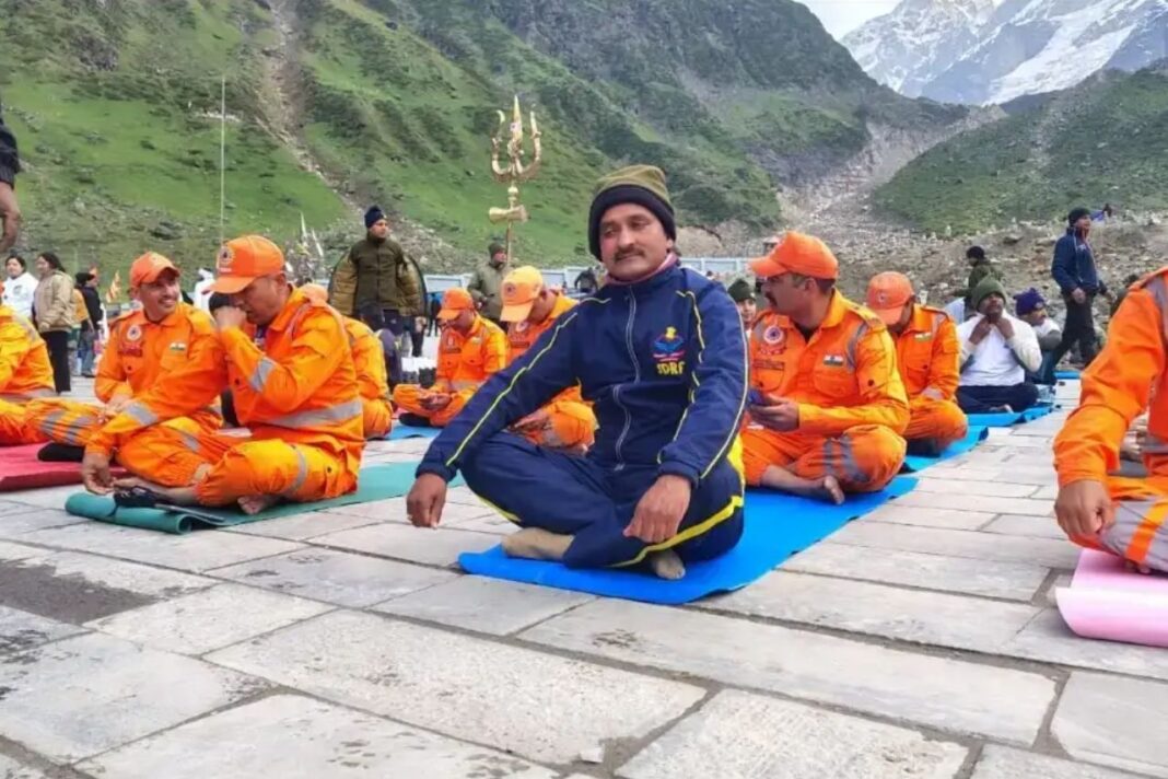 अंतरराष्ट्रीय योग दिवस मिलम गांव से लेकर एसडीआरएफ पोस्टों तक गूंजा योग का संदेश