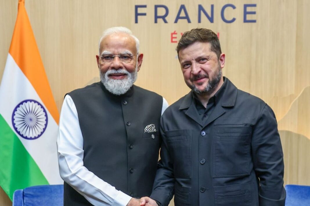 पीएम मोदी की यूक्रेन राष्ट्रपति जेलेंस्की से मुलाकात