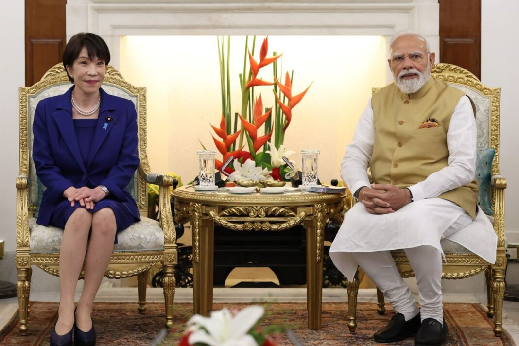 भारत-जापान संबंधों को नई दिशा, प्रधानमंत्री नरेंद्र मोदी और जापान की प्रधानमंत्री की शिखर वार्ता में आर्थिक सुरक्षा और तकनीकी सहयोग पर जोर प्रधानमंत्री नरेंद्र मोदी और जापान की प्रधानमंत्री की शिखर वार्ता