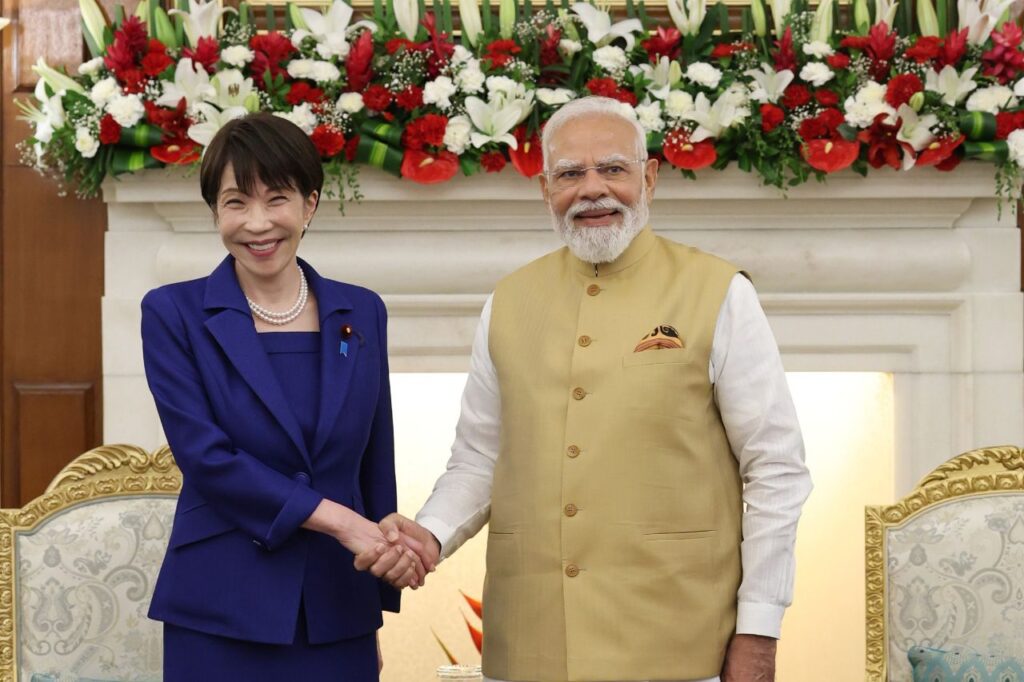 मोदी और जापान की प्रधानमंत्री सनाए तकाइची के बीच गुरुवार को हुई द्विपक्षीय वार्ता