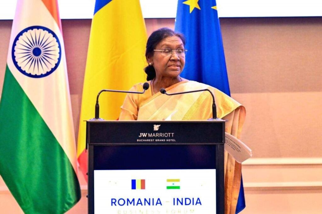 राष्ट्रपति द्रौपदी मुर्मु ने भारत-रोमानिया व्यापार मंच से दिया बड़ा संदेश