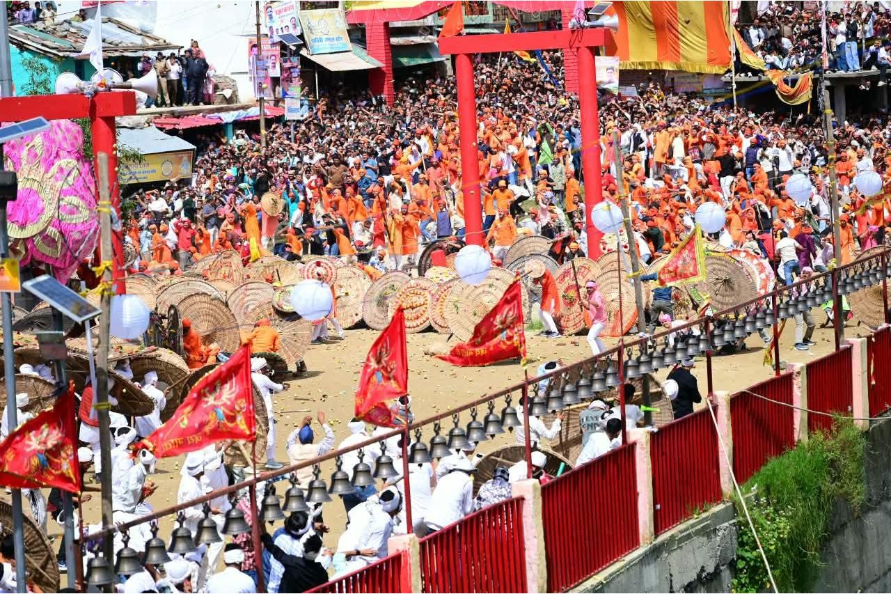 देवीधुरा बग्वाल मेला मुख्यमंत्री धामी ने की माँ वाराही की पूजा 3