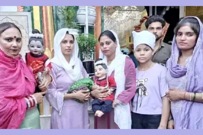 लड्डू गोपाल के साथ कलियर जियारत करने पहुंचा पंजाब का परिवार