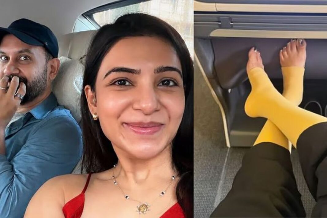 सामंथा रुथ प्रभु ने कंप्रेशन सॉक्स को बताया नया फैशन, प्रेग्नेंसी के बीच शेयर की पोस्ट सामंथा रुथ प्रभु ने कंप्रेशन सॉक्स को बताया नया फैशन, शेयर की पोस्ट